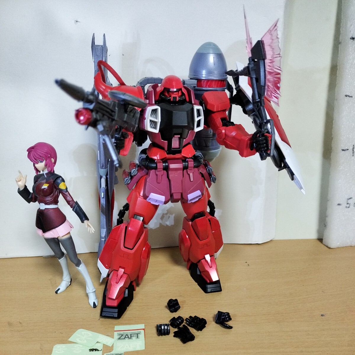 MG 1/100 ルナマリア・ホーク専用 ガナーザクウォーリア 完成品 SEED DISTENY ガンダム ガンプラ ジャンク フィギュア ザクウォーリア HG_迫力の武装