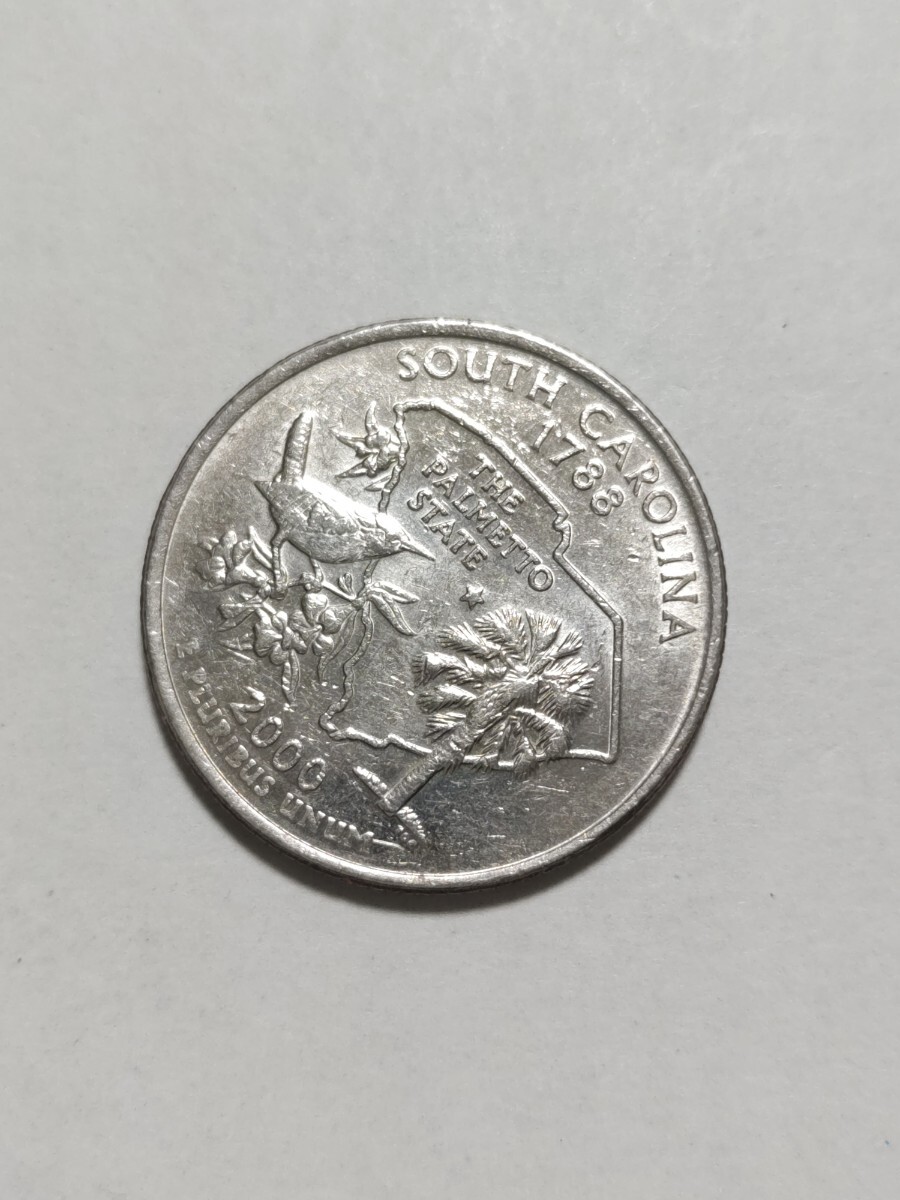 アメリカ合衆国 50州25セント硬貨 サウスカロライナ州 2000年発行 1枚 pi22の画像5