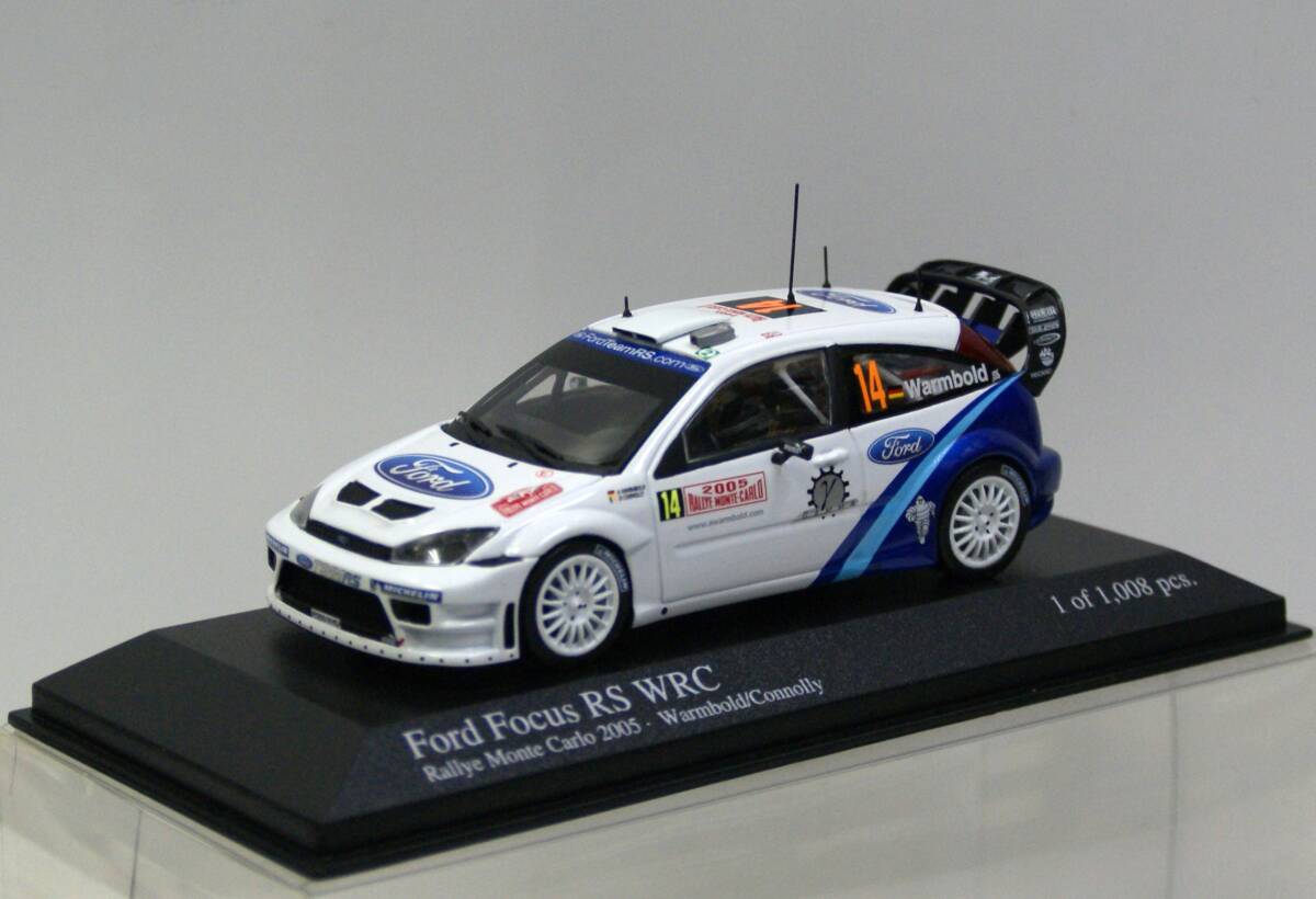 【PMA】1/43 フォード フォーカス RS WRC #14 Wambold/Connolly 2005年 モンテカルロラリー出場車のダイキャスト製ミニカー