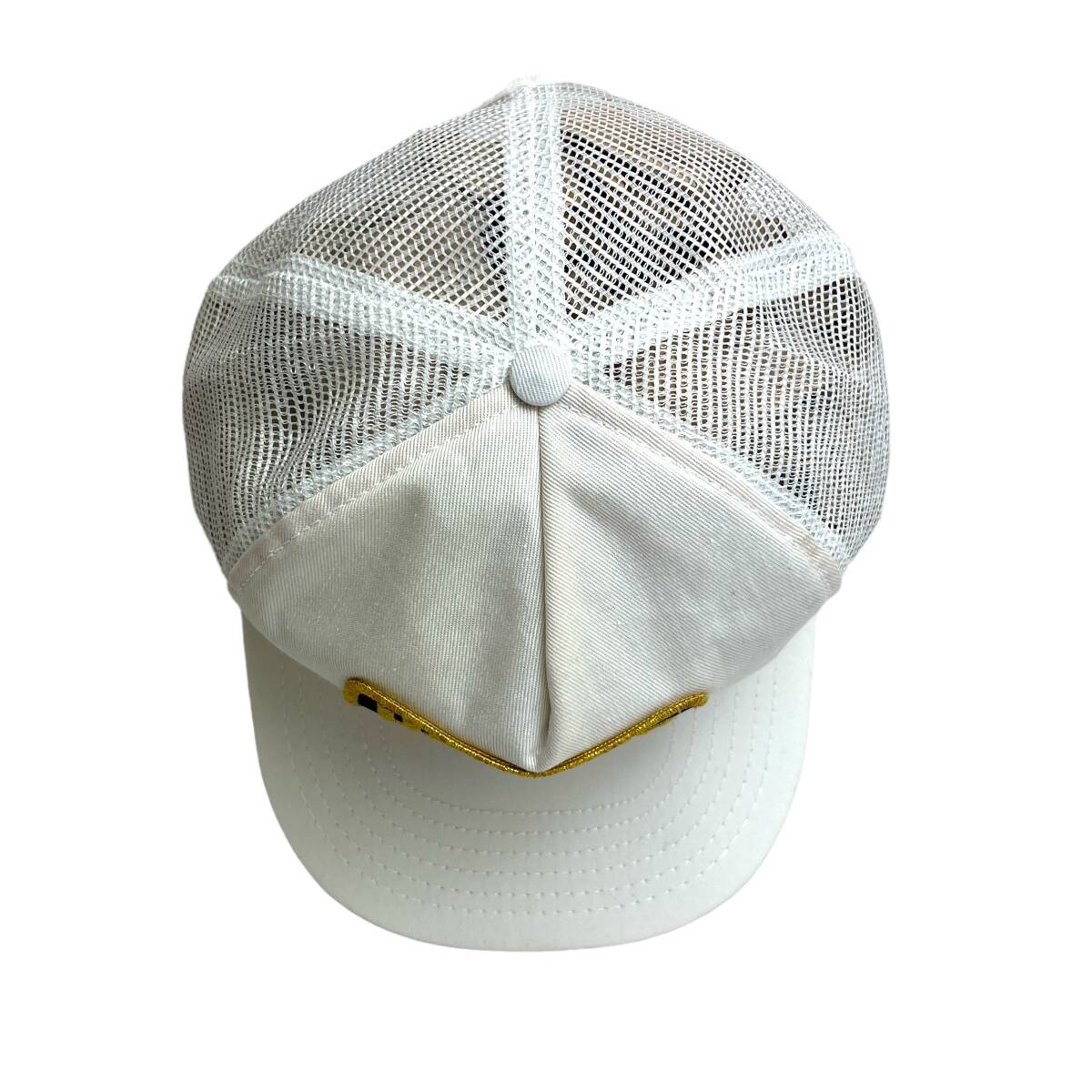 【キャップ/帽子】アメリカ製 Havoline (ハボリン) TEXACO トラッカーキャップ メッシュキャップ ワッペン ホワイト 白