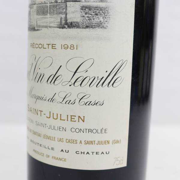 Chateau Leoville Las Cases（シャトー レオヴィル ラスカーズ）1981 750ml ※度数記載無し S24C010059_画像6