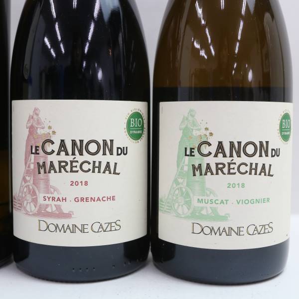 【4本セット】Domaine Cazes（ドメーヌ カズ）各種（カノン デュ マレシャル ルージュ 2017 13.5％ 750ml 等）T24C030051_画像3