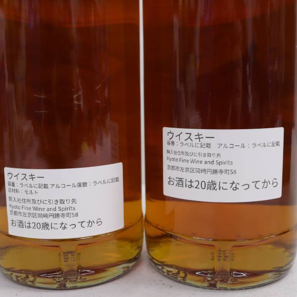 【2本セット】BENRIACH（ベンリアック）24年 1997-2021 55.0%・63.1% 700ml T24B260182_画像5