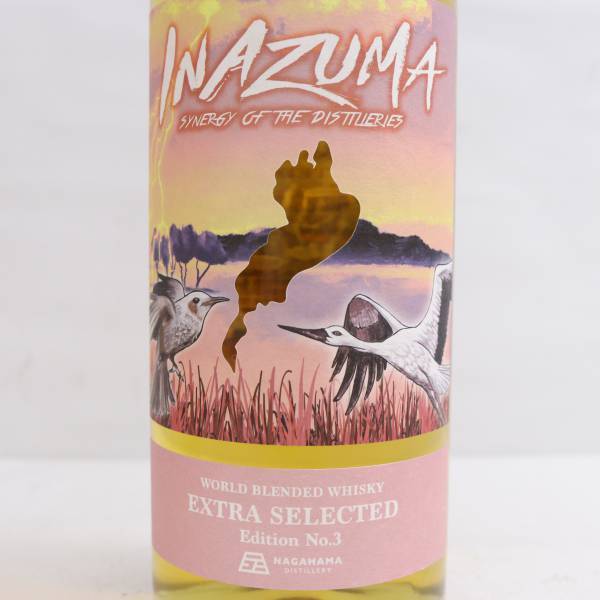 長濱蒸溜所 INAZUMA イナズマ ワールド ブレンデッド エクストラ セレクテッド エディション No.3 47％ 700ml X24C120054_画像2