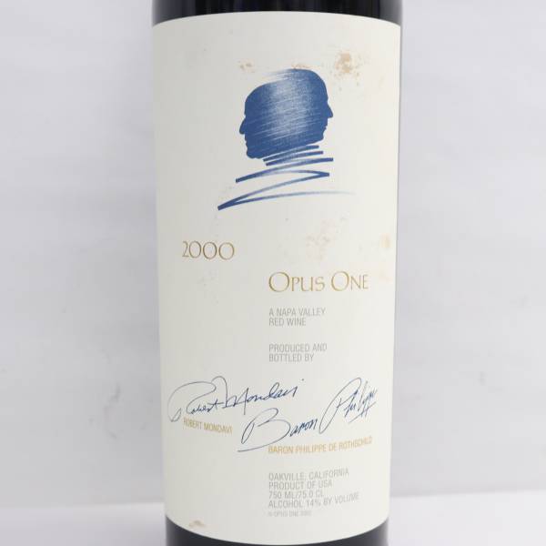 OPUS ONE（オーパスワン）2000 14％ 750ml ※ラベル汚れ S24C110010_画像2