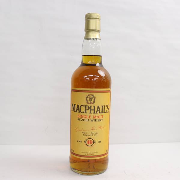 1円~GORDON&MACPHAIL（ゴードン&マクファイル）マクファイルズ 40年 40％ 700ml T24B010042_画像1