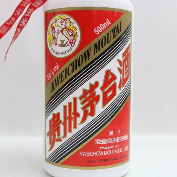 貴州茅台酒（マオタイシュ）天女ラベル 2019 53％ 500ml（重量 955g）N24B230009_画像2