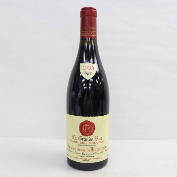 1円~FRANFRANCOIS LAMARCHE（フランソワ ラマルシュ）ラ グランド リュ グランクリュ モノポール 1993 13.3％ 750ml U24C050006_画像1