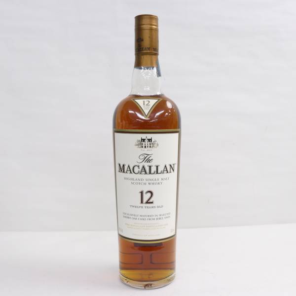 1円~MACALLAN（マッカラン）12年 シェリーオークカスク 旧 40％ 700ml F24C130010_画像1