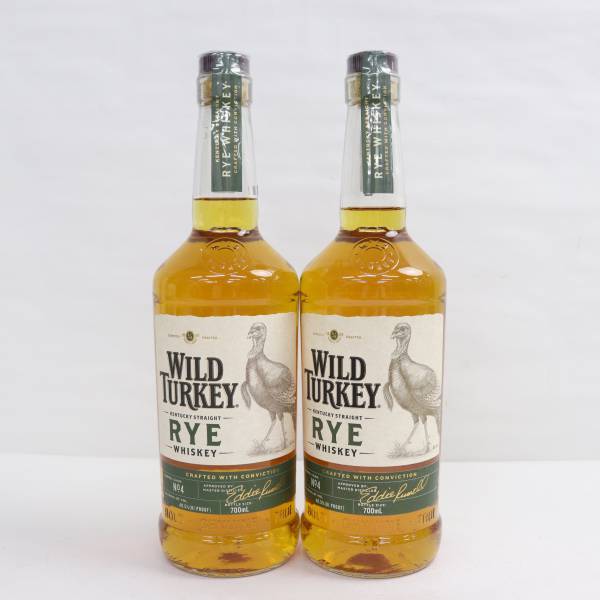 【2本セット】WILD TURKEY（ワイルドターキー）ライ 40.5％ 700ml T24C150042_画像1