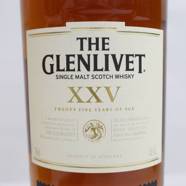 GLENLIVET（グレンリベット）25年 XXV 43% 700ml R24C220001の画像2