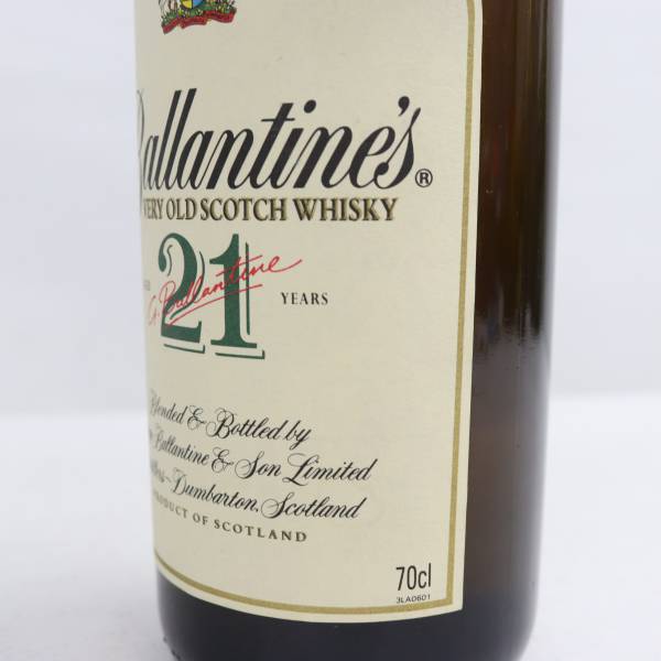 1円~Ballantines（バランタイン）21年 ベリーオールド 43％ 700ml X24C250030の画像6