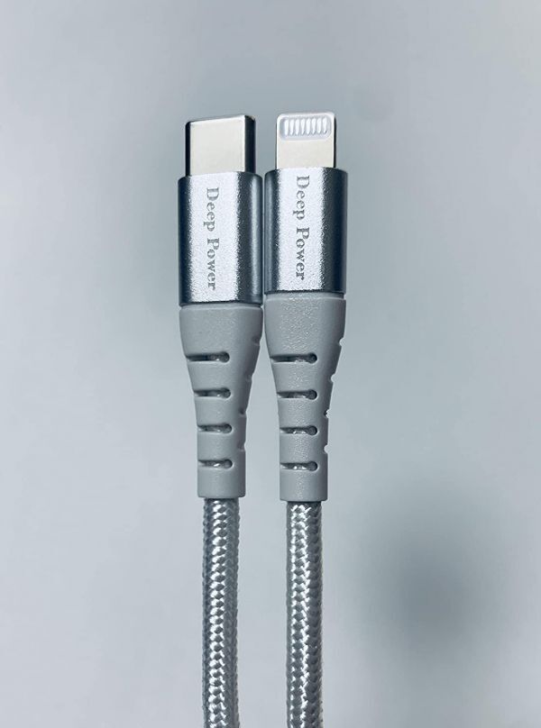新品 MFi認証 Apple type-c USB-C Lightning 充電ケーブル (1m) 急速充電対応 iPhone iPad iMac 超高耐久ナイロン 断線に強いの画像1