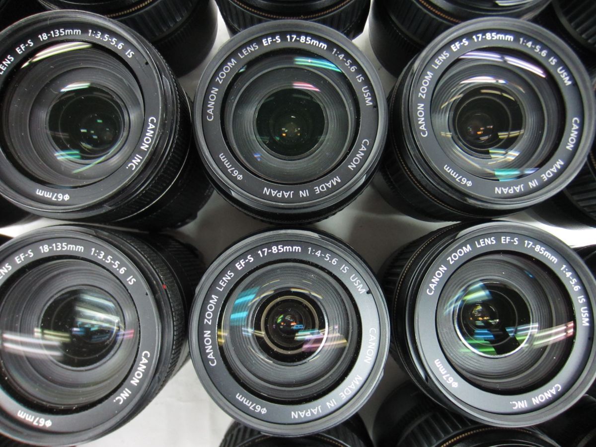 (4762K)ジャンクCanonキヤノンEF-S 17-85mm4-5.6IS USM 18-135mm3.5-5.6IS 18-200mm3.5-5.6IS まとめて大量セット19点 動作未確認 同梱不可_画像6