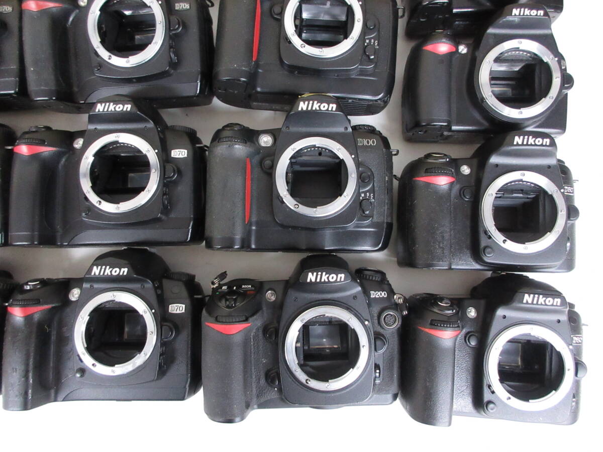 (4766N)ジャンク Nikon D40 D40X D50 D70 D70S D80 D90 D100 D200 D300等ニコン まとめてセット 25台 動作未確認 同梱不可の画像6