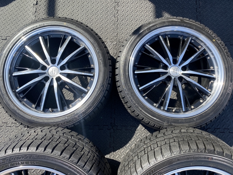 深リム アネーロ 245/40R19 国産 ダンロップ ウィンターマックス 2019年 アルファード ヴェルファイア エスティマ エルグランド クラウン