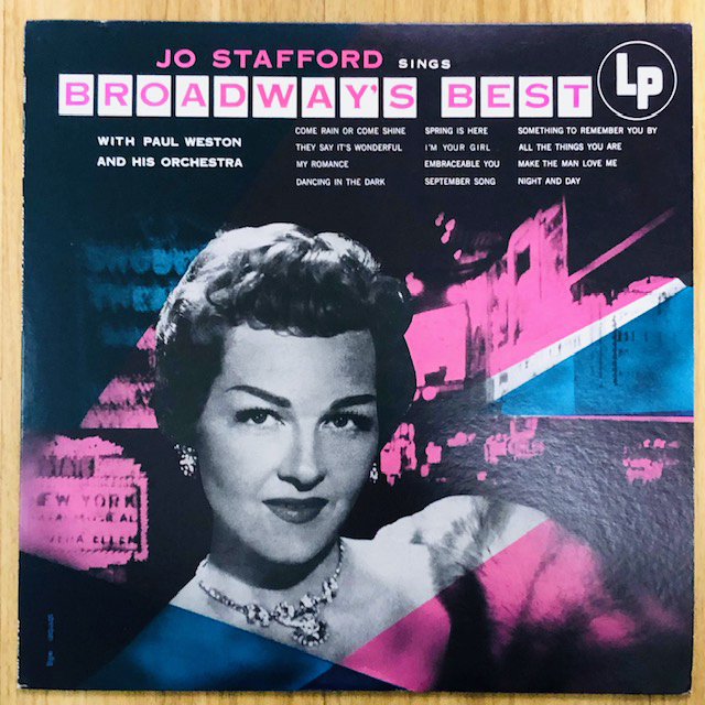 ジョー・スタッフォード / Jo Stafford Sings Broadway's Best / ブロードウェイズ・ベスト / 国内盤1980年リリース / CBS/Sony 20AP 1844_画像1