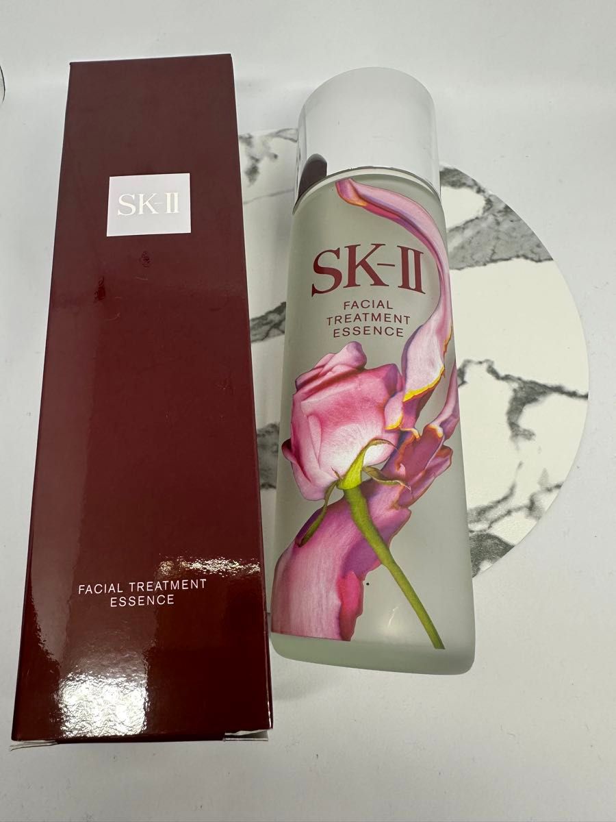 【空瓶】SK2-Ⅱフェイシャルトリートメント　エッセンス　薔薇　バラ柄　花柄