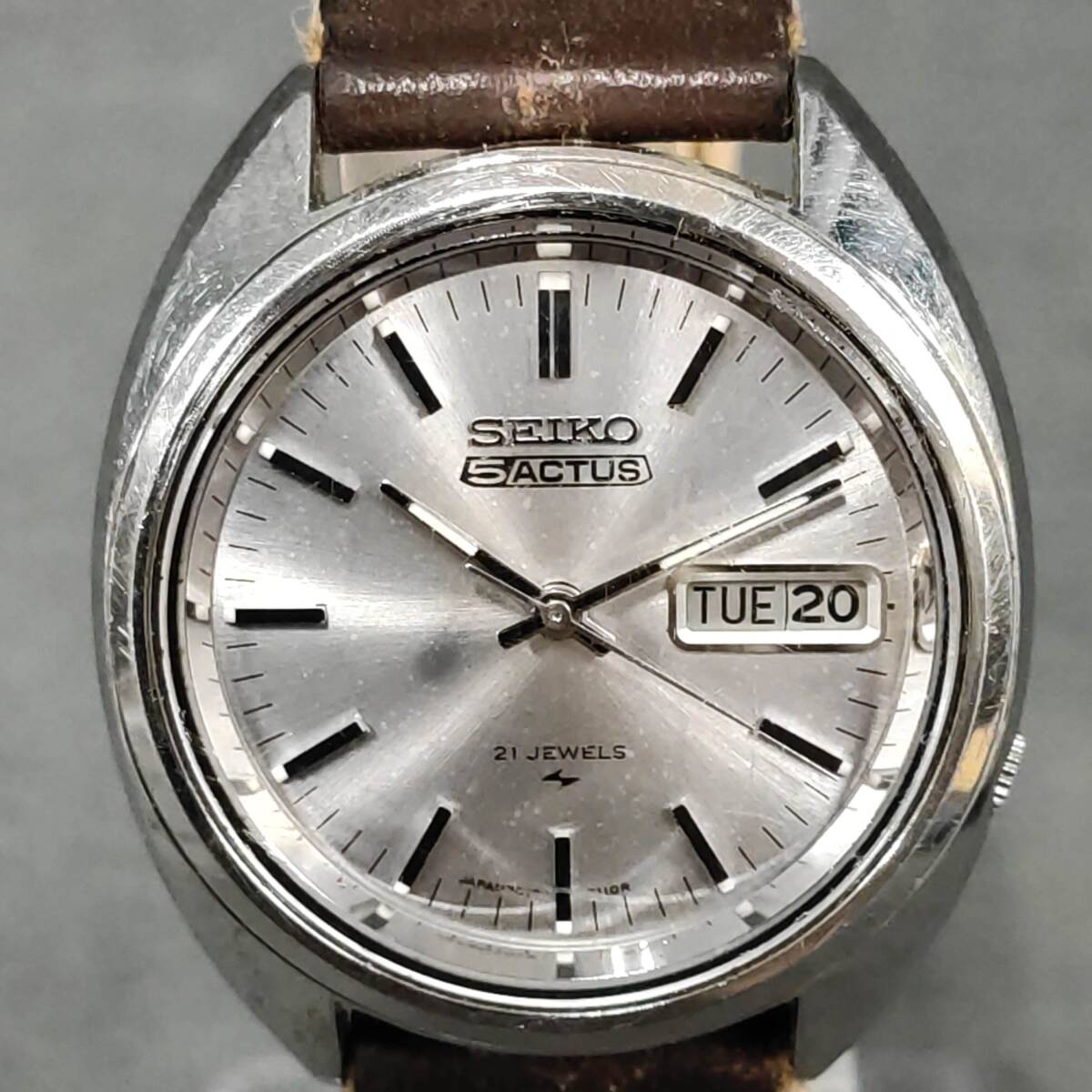 060307 259685-3 SEIKO セイコー ファイブアクタス 7019-7070 21石 自動巻き 腕時計 稼働品_画像2