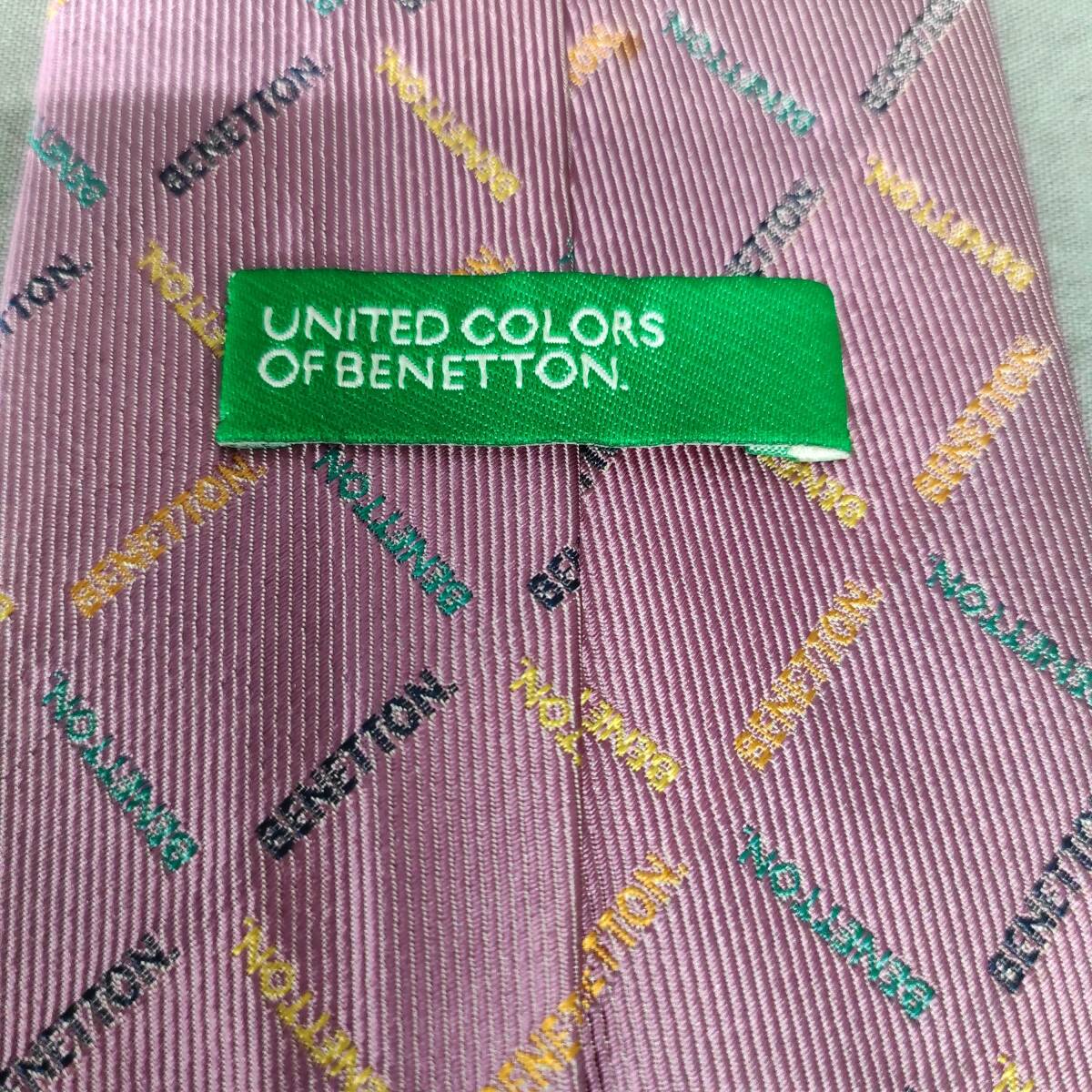 060315 259731-5 necktie UNITED COLORS OF BENETTON Benetton purple series pattern thing accessory suit small articles clothing accessories USED goods 