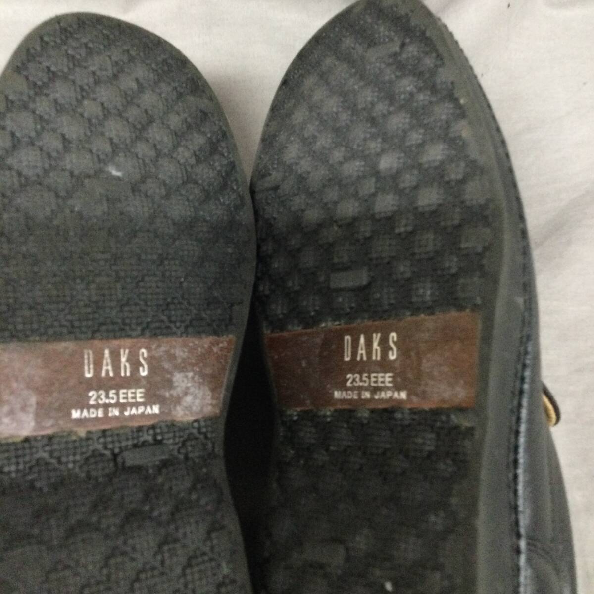 060321 261061-2 DAKS ダックス サイズ 23.5EEE レディース ブラック 靴の画像8