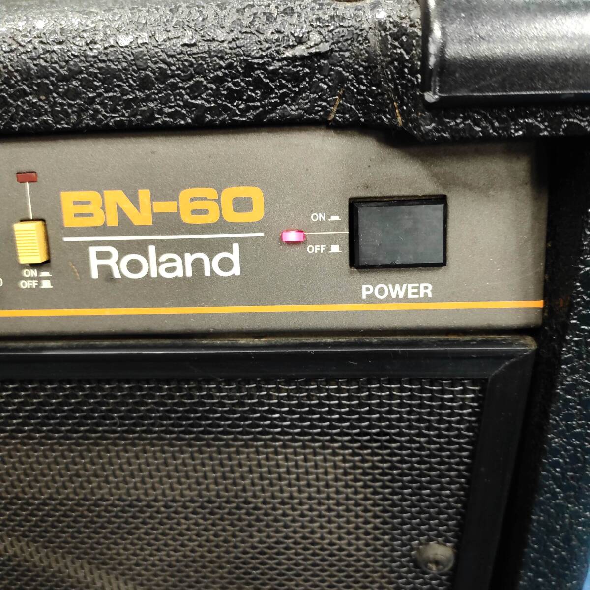 060326 261969　ROLAND　ローランド　BN-60　ベースアンプ　コンボアンプ　音楽　ベース周辺機器　通電のみ確認　USED品_画像9