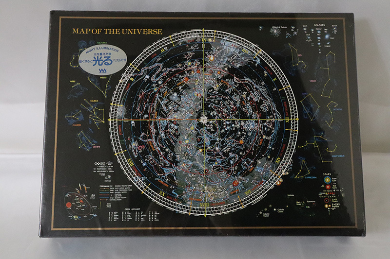 未開封 未組立 即決 光る ジグソーパズル 750ピース MAP OF THE UNIVERSE マップ オブ ザ ユニバース No.07-140 YANOMAN_画像1