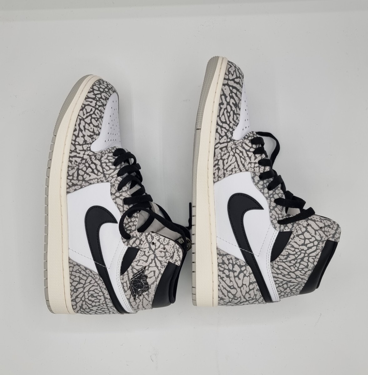 NIKE AIR JORDAN RETRO HIGH OG ナイキ エア ジョーダン　レトロ　ハイ　ホワイト　セメント_画像5