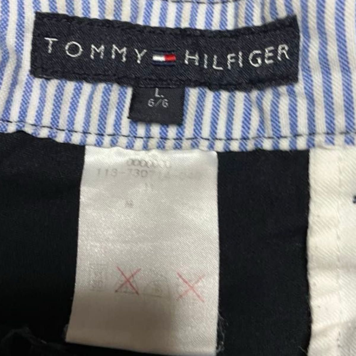 Tommy Hilfiger トミー　ヒルフィガー　カーゴパンツ　ネイビー　L navy パンツ　large 