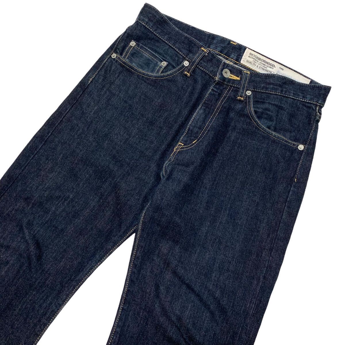 NEIGHBORHOOD ネイバーフッド RIGID STANDARD NARROW 14oz-PT 赤耳 セルビッチ 濃紺 ナロー サベージ ストレート デニム パンツ ジーンズ S_画像4