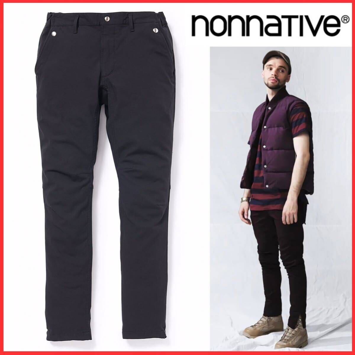 藤井隆行 着用 nonnative ノンネイティブ ALPINIST EASY PANTS TAPERED FIT C/P TWILL STRETCH ストレッチ イージー テーパード パンツ 0_画像1