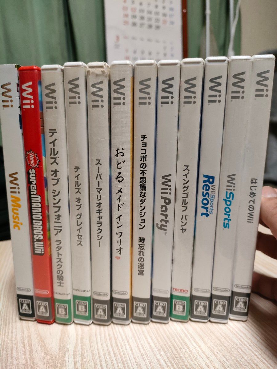 ジャンク ) wiiソフト １４本セット マイク付