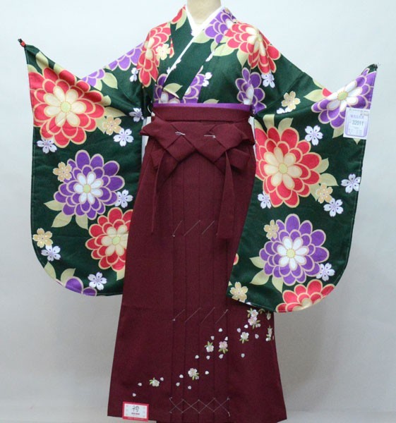  2 сяку рукав кимоно hakama полный комплект Junior для . исправление 135cm~143cm... ангел hakama модификация возможно короткий новый товар ( АО ) дешево рисовое поле магазин NO32011-135