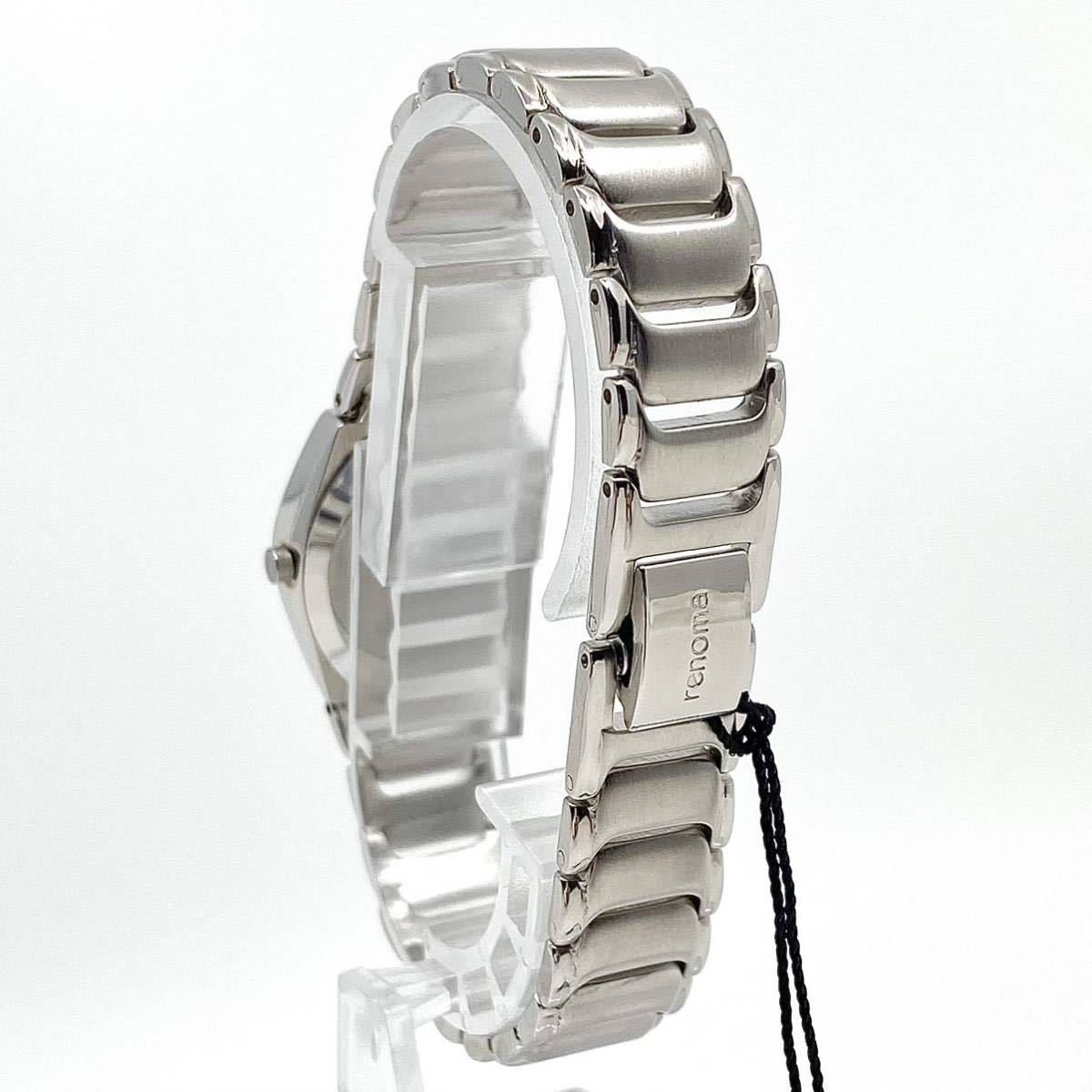 美品 renoma PARIS 腕時計 アラビアン 3針 クォーツ quartz シルバー 銀 レノマ Y582_画像5