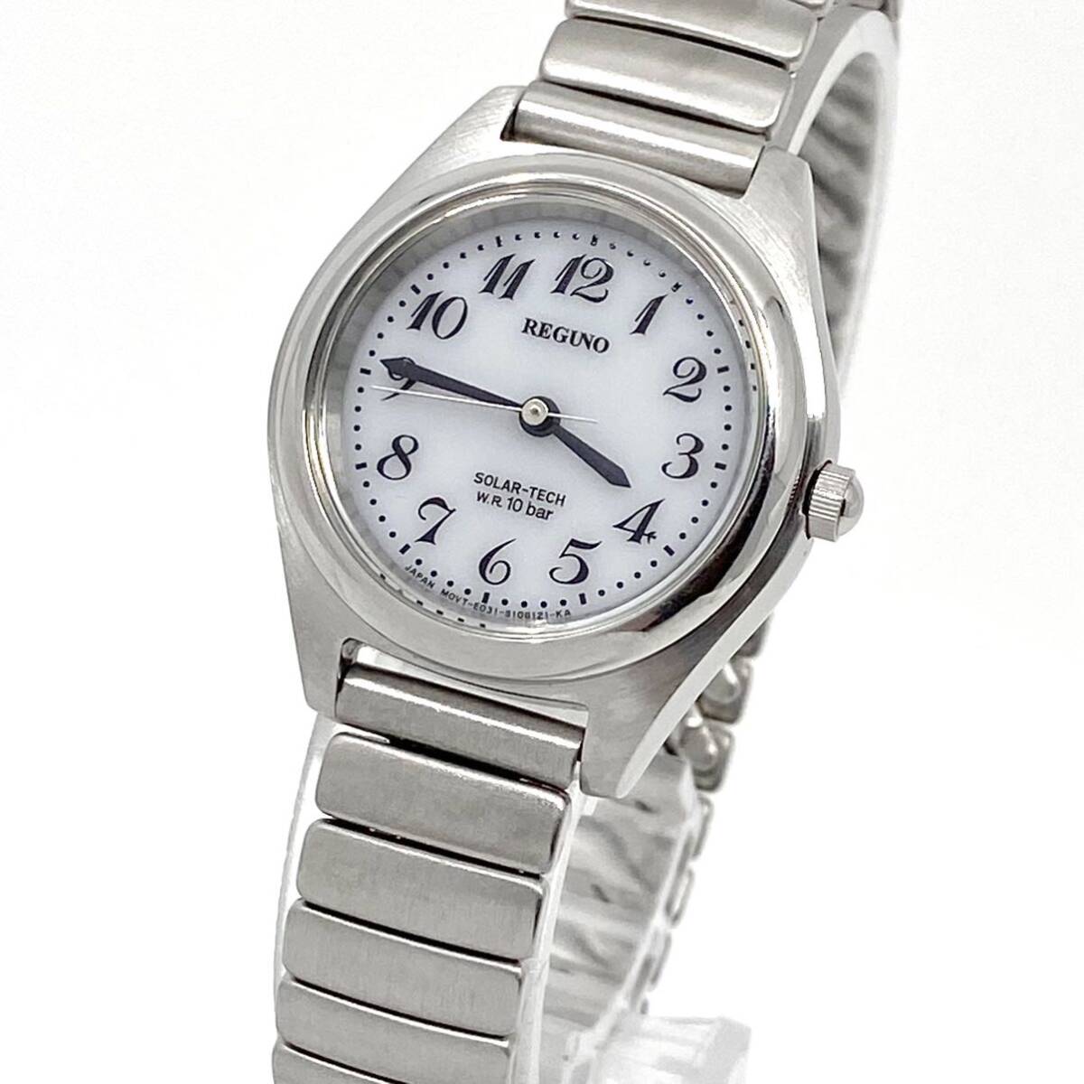 CITIZEN REGUNO wristwatch solar solar Arabia n 3 hands .. belt silver silver Citizen Regno Y621