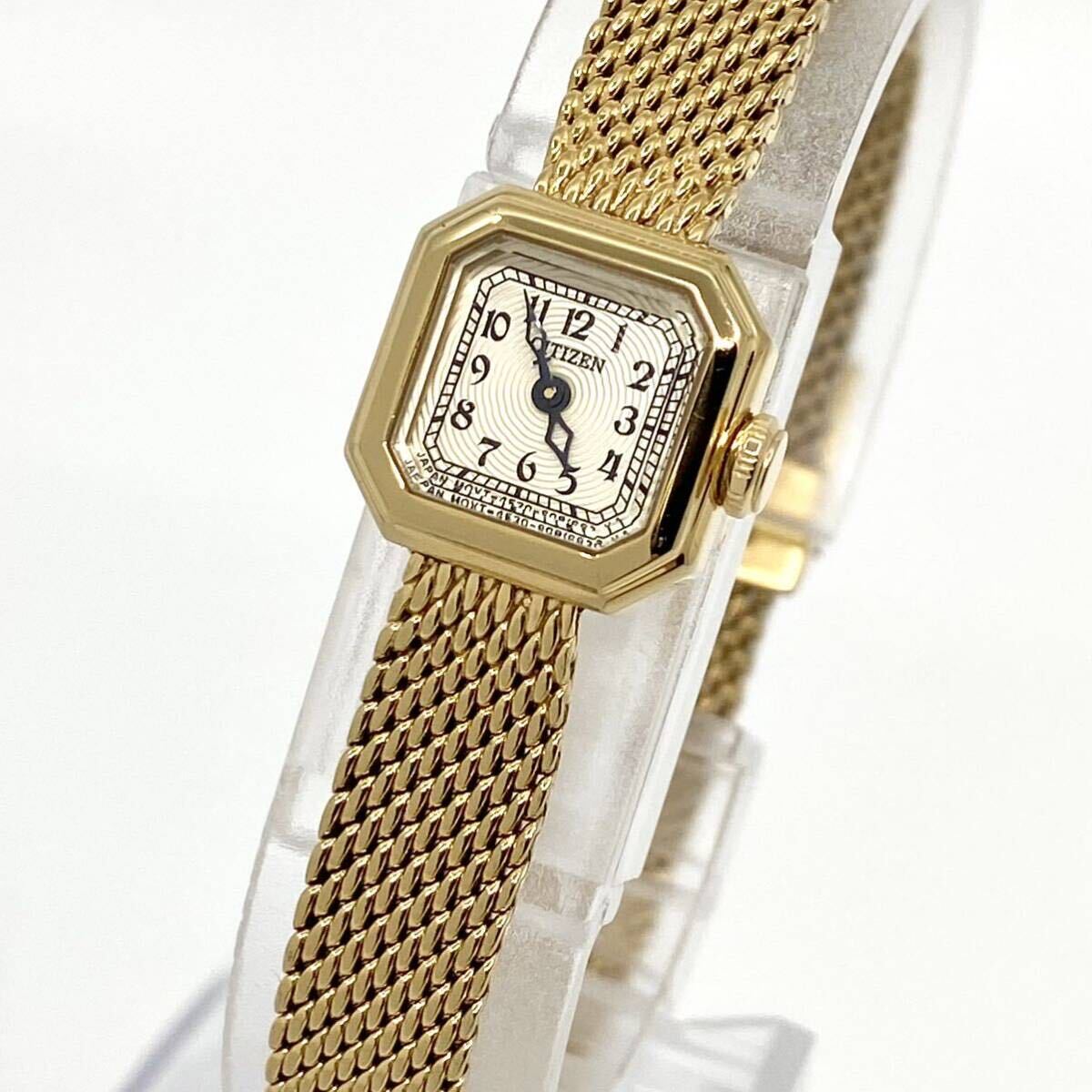 CITIZEN 腕時計 アラビアン 2針 クォーツ quartz ゴールド 金 シチズン Y653