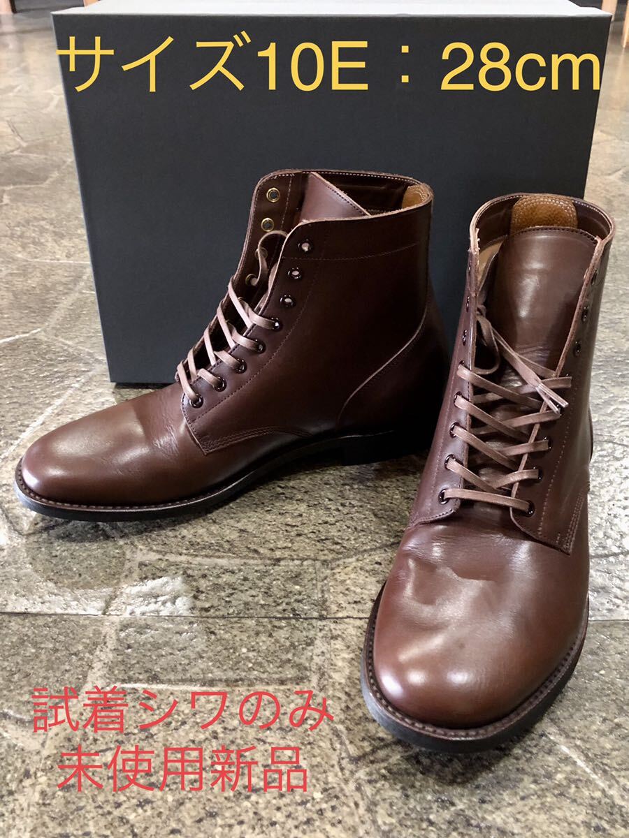 【US10E】ブラザーブリッジ エスケープBROTHER BRIDGE ESCAPE Vintage BRN Calf カーフレザー　ブラウン ミリタリー 【未使用新品】_画像1