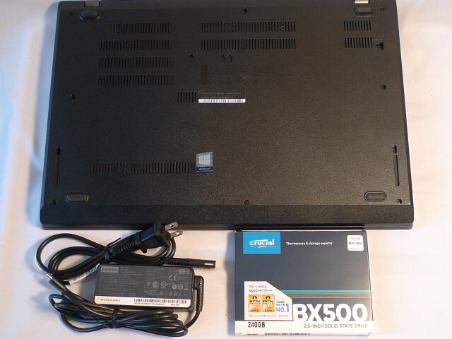 ☆「会計王２１」 ThinkPad L580/☆Win1１ /Core i３ CPU 8145U /（新品）SSD2４０GB /メモリ8GB_画像7
