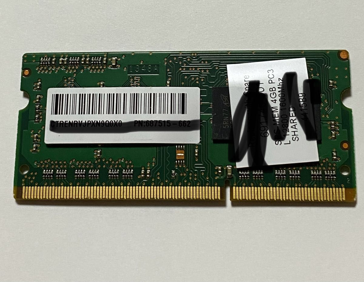 micron 4GB PC3L-12800S  ノートパソコン用　(NO.2604)