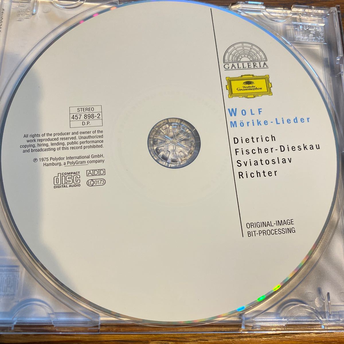 中古CD フーゴ ヴォルフ メーリケ歌曲集 スヴァトスラフ リヒテル ディートリヒ フィッシャー ディースカウ HUGO WOLF MORIKE LIEDER_画像3