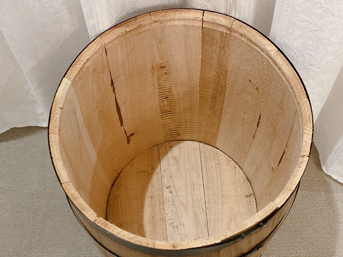 コーヒー樽 木樽 木製 タル インテリア樽 置物 縦約43㎝ 直径約31㎝_画像4