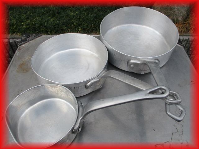  used good goods business use translation have aluminium single-handled pot 3 point set cover none kitchen small articles store articles k0813