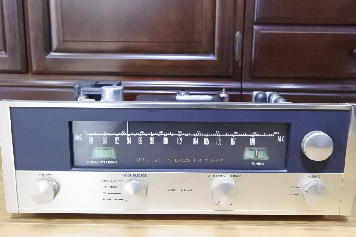 McIntosh マッキントッシュ MR-65 FM  Stereo Tuner ステレオチューナー バンド変更済みの画像1