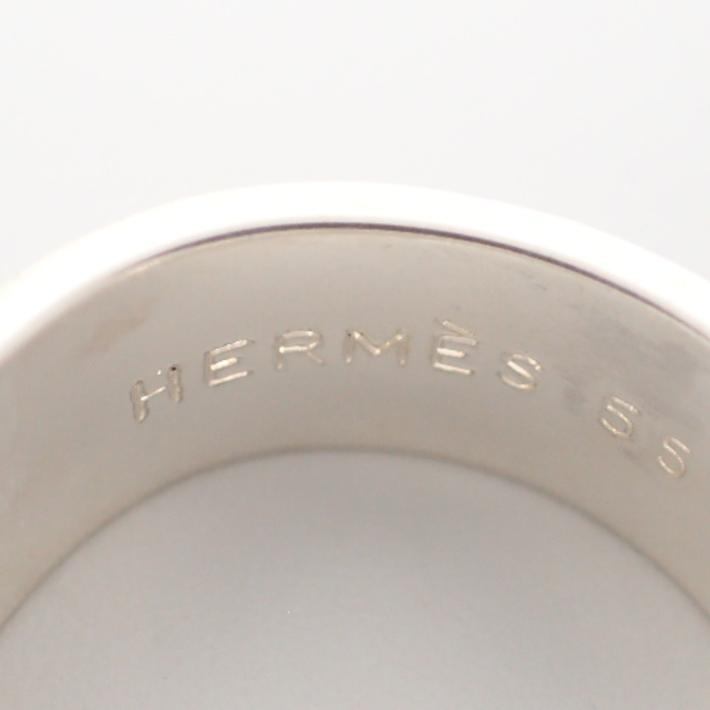 新品磨き HERMES エルメス 925 ケリー カデナ リング・指輪 55 シルバー/イエローゴールド_画像9