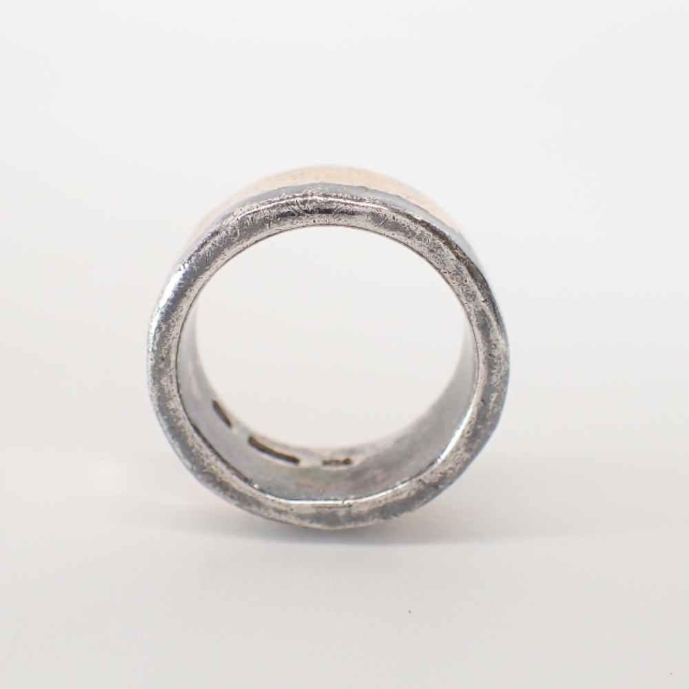 ICHIMATSU город сосна SILVER/K14 рукоятка ma кольцо 8mm двухцветный кольцо * кольцо серебряный / Gold 