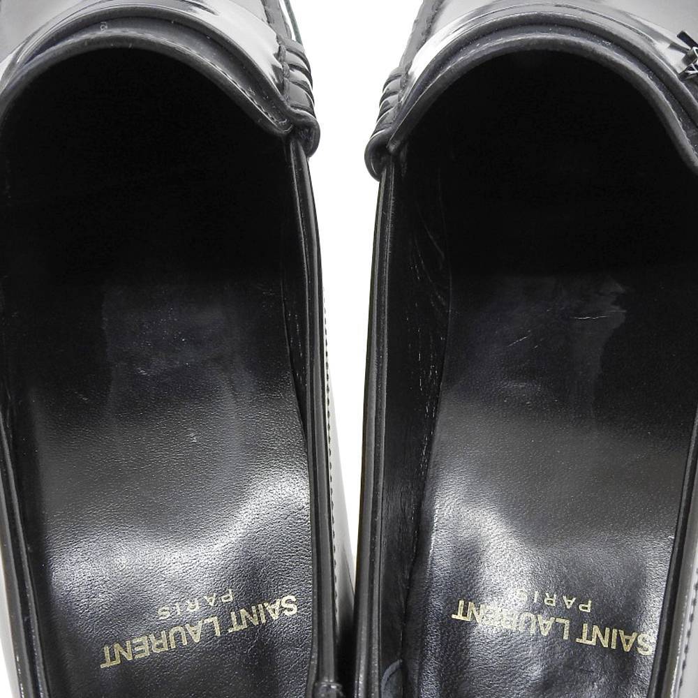 美品 SAINT LAURENT PARIS サンローランパリ ペニーローファー シューズ レディース ブラック 41 711032_画像6