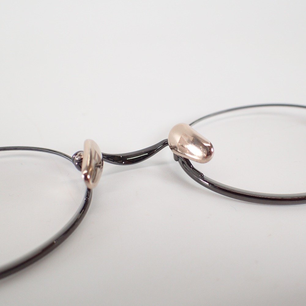 【美品】MASUNAGA 増永眼鏡 GMS-196T オーバル メガネフレーム 眼鏡 46□21-150の画像8