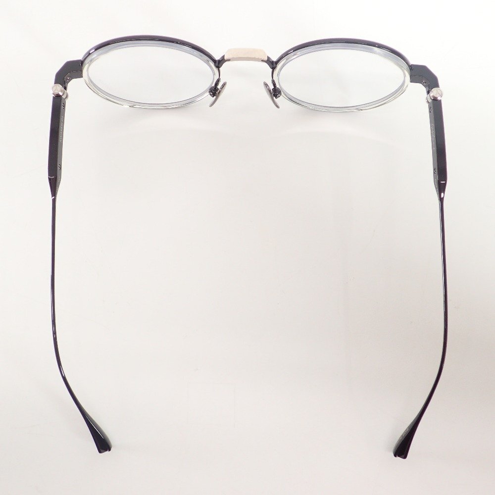【美品/1円】Yohji Yamamoto ヨウジヤマモト AWAKEN-01 チタン ラウンド アイウェア 眼鏡 ブラック メンズ_画像4