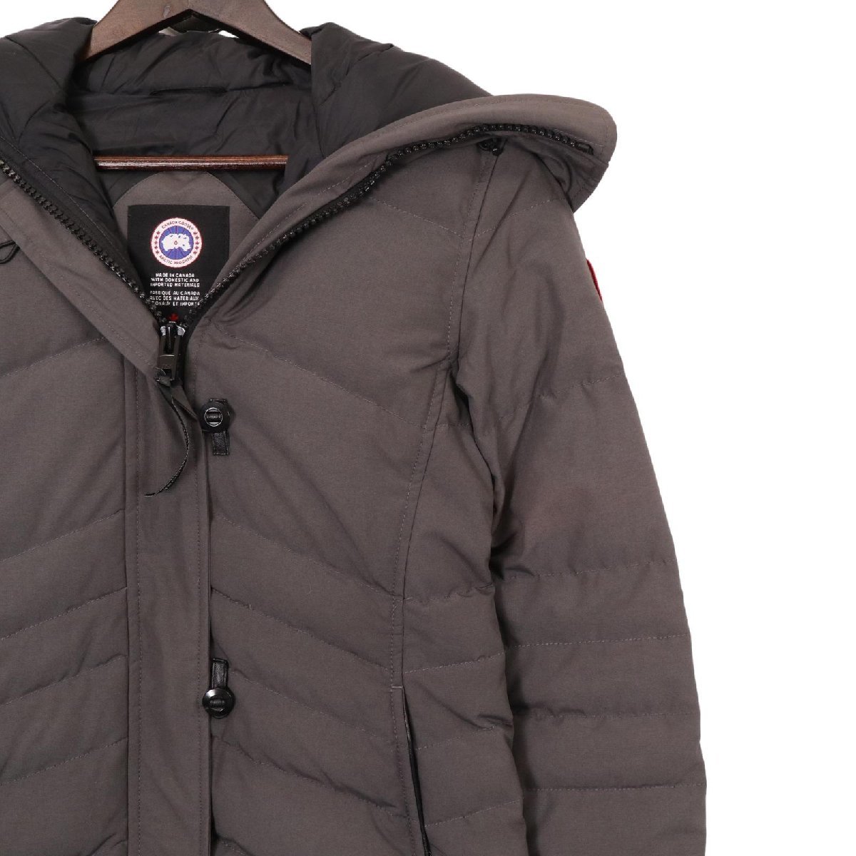 CANADA GOOSE Canada Goose 2090L gray roreta fur attaching down coat gray S coat polyester lady's used 