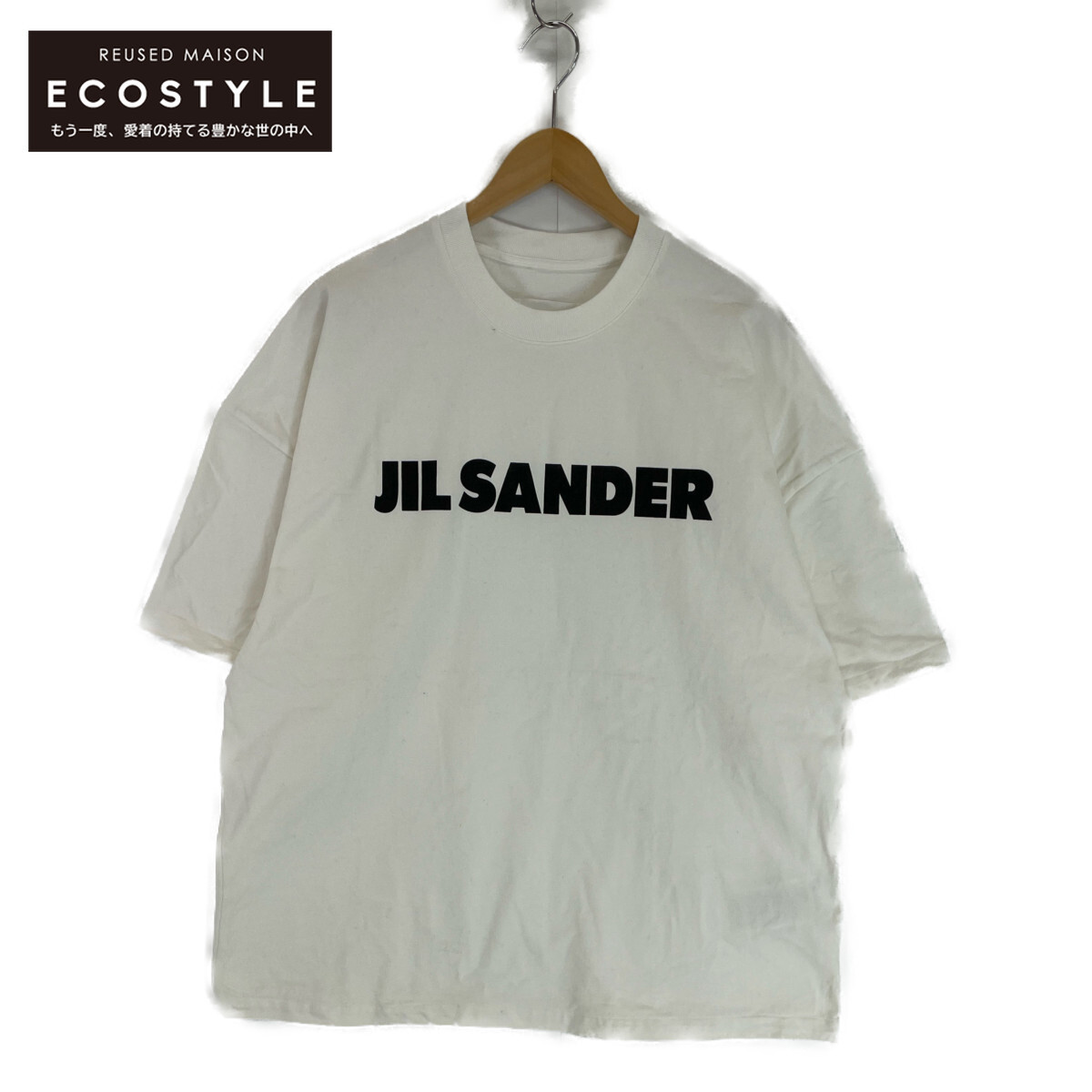 JIL SANDER ジルサンダー ホワイト J21GC0001 J45148 半袖Tシャツ ホワイト L トップス コットン メンズ 中古_画像1